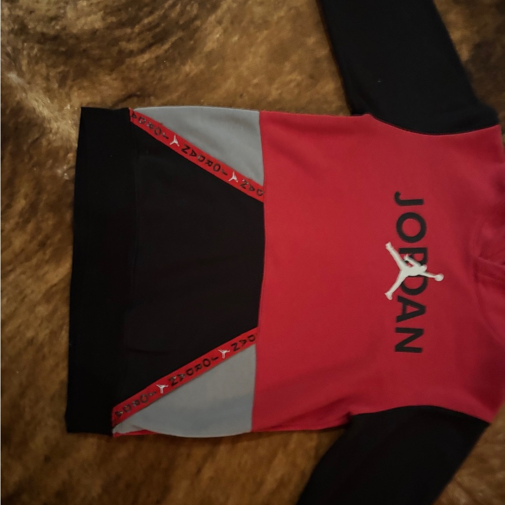 Jordan Red Fleece Hoodie